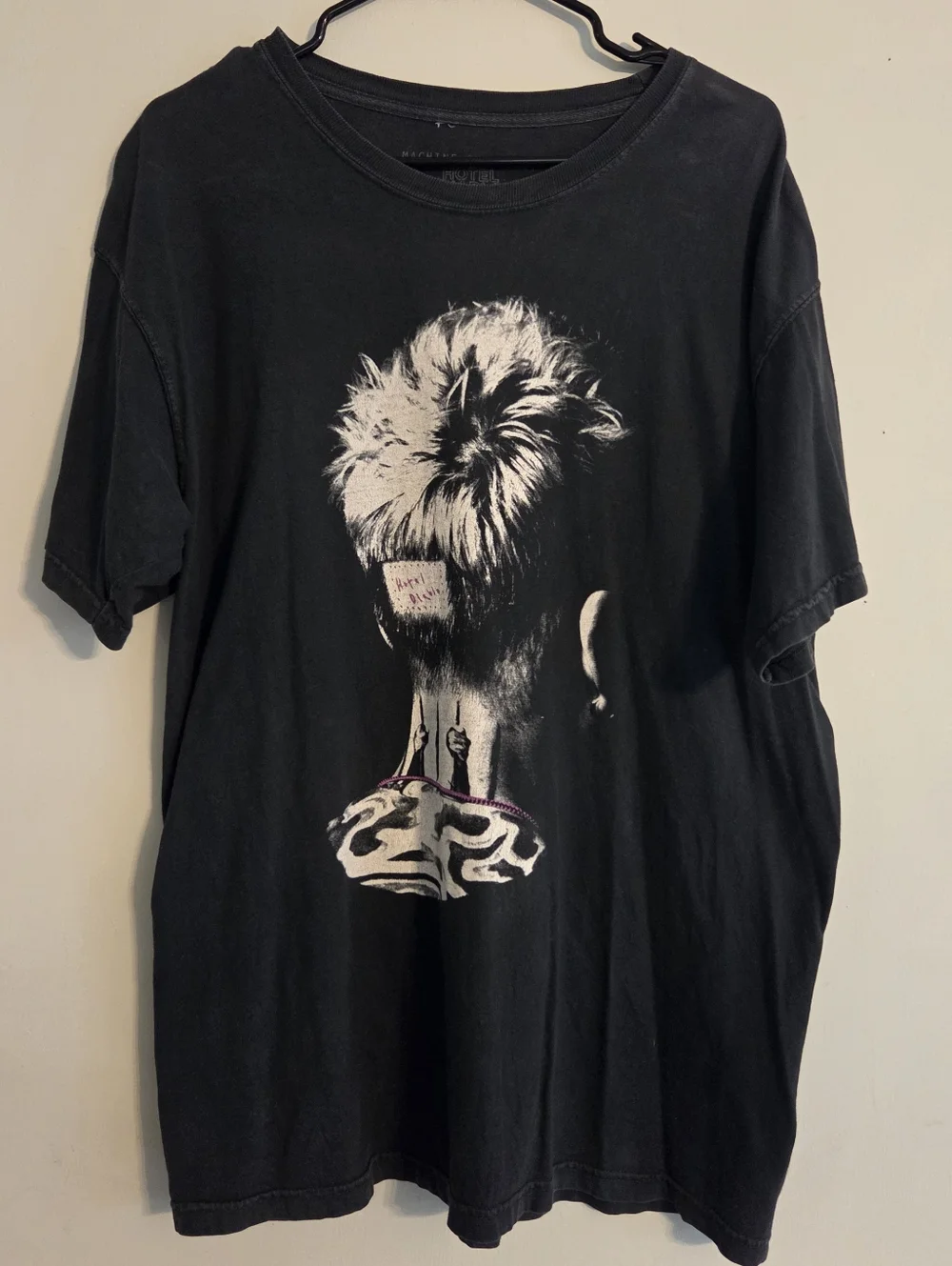 Machine Gun Kelly Hotel Diablo Tour Shirt Head Tattoo Double Sided Official Sz L